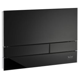Kronenbach Plantec 2.0 Cube 60 przycisk spłukujący do WC szkło czarne/chrom połysk KB1126041904