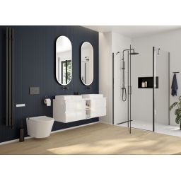 Oltens Vernal zestaw mebli łazienkowych 180 cm z blatem biały połysk 68629000