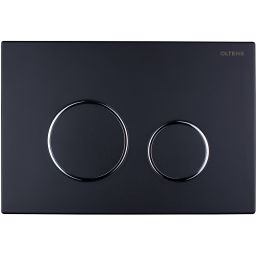 Oltens Lule przycisk spłukujący do WC czarny mat/chrom/czarny mat 57102300
