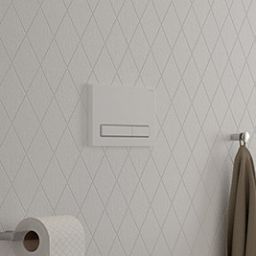 Oltens Torne przycisk spłukujący do WC biały/chrom/biały 57200000