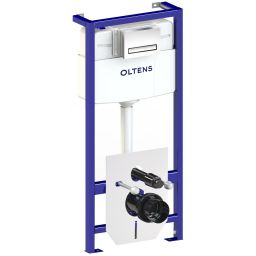 Oltens Triberg Torne zestaw 5w1 stelaż podtynkowy z przyciskiem spłukującym chrom błyszczący 58300100