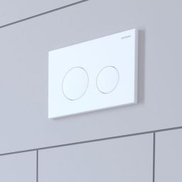 Oltens Lule przycisk spłukujący do WC biały mat 57102900