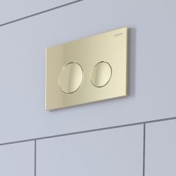 Oltens Lule przycisk spłukujący do WC złoty połysk 57102800