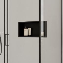 Oltens Grotta półka wnękowa 60 cm czarna 97001300