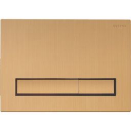 Oltens Torne przycisk spłukujący do WC złoto szczotkowane 57101810