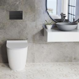 Rea T Steel przycisk spłukujący do WC czarny REA-E0056