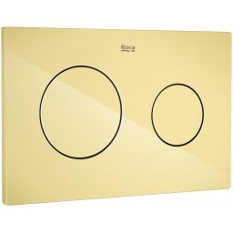 Roca PL przycisk spłukujący do WC złoty A8901890G0
