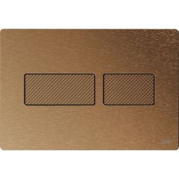 Tece Solid przycisk spłukujący do WC szczotkowany brąz 9240435