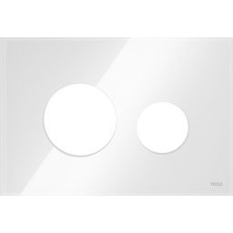 Tece Loop płytka przycisku spłukującego szklana biała 9.240.671