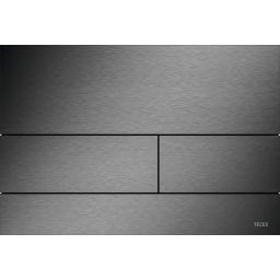 Tece Square II przycisk spłukujący do WC czarny chrom szczotkowany 9240846