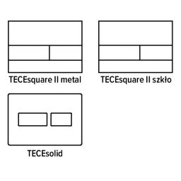 Tece Square II płytka maskująca z koszem na kostkę czyszczącą 9240952