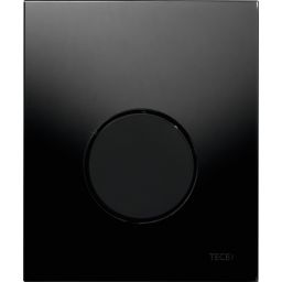 Tece Loop przycisk spłukujący do pisuaru szkło czarne/czarny 9.242.657