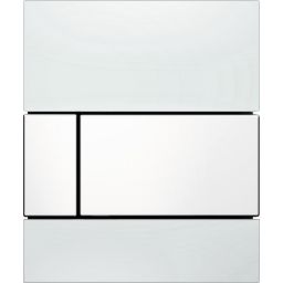 Tece Square przycisk spłukujący do pisuaru szkło białe 9.242.800