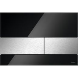 Tece Square przycisk spłukujący do WC szkło czarne / stal 9.240.806