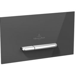 Villeroy & Boch ViConnect M300 przycisk spłukujący do WC szkło stalowy/czarny błyszczący 922160RB