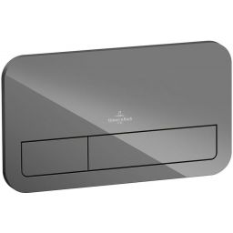 Villeroy & Boch ViConnect M200 przycisk spłukujący do WC szkło szary błyszczący 922400RA