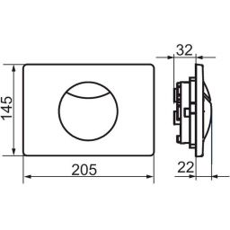 Villeroy & Boch ViConnect E100 przycisk spłukujący do WC stal szlachetna 922485LC