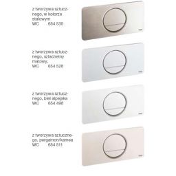 Viega Visign for Style 13 przycisk spłukujący do WC biały 654498