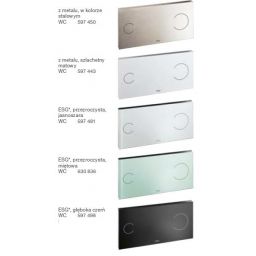 Viega Visign for More 100 przycisk spłukujący do WC szary 597481