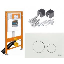 Werit JOMOTech stelaż podtynkowy z przyciskiem spłukującym do miski WC wiszącej 103-000000079