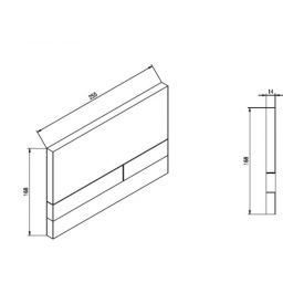 Werit Exclusive 2.0 przycisk spłukujący do WC biały 102-000000137