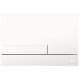 Werit Exclusive 2.1 przycisk spłukujący do WC szkło białe/ramka biała 102-000000222