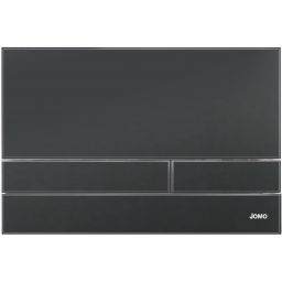 Werit Exclusive 2.1 przycisk spłukujący do WC szkło czarny mat/ramka chrom błyszczący 102-000000257