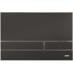 Werit Exclusive 2.1 przycisk spłukujący do WC szkło czarne/ramka czarny mat 102-000000313