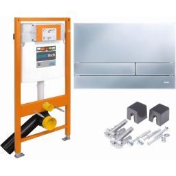 Werit JomoTech stelaż podtynkowy do WC z przyciskiem chrom mat 103-000000008