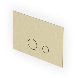 Zucchetti Helm przycisk spłukujący do WC złoty Z95340.XP31