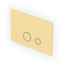 Zucchetti Helm przycisk spłukujący do WC złoty Z95340.XP41