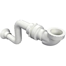 Actima syfon do umywalki rurowy biały INNL.1219.SET.WH