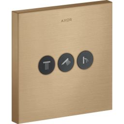 Axor ShowerSelect Square zawór odcinający podtynkowy brąz szczotkowany 36717140