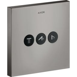 Axor ShowerSelect Square zawór odcinający podtynkowy czarny chrom polerowany 36717330