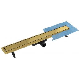Besco Virgo Duo odpływ liniowy 90 cm złoty OL-90-VG