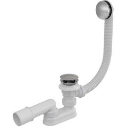 Besco syfon wannowy klik klak z przelewem chrom SMA-KKP