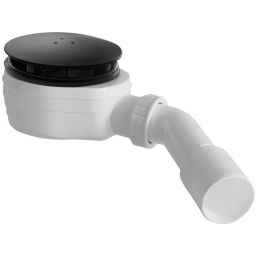 Radaway syfon do brodzika 90 mm czarny mat R580B