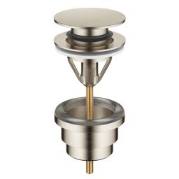 Dornbracht zestaw odpływowy z korkiem okrągły z przelewem platyna mat 10125970-06