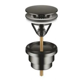 Dornbracht zestaw odpływowy z korkiem okrągły bez przelewu ciemny chrom 10126970-19