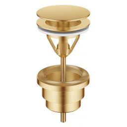 Dornbracht zestaw odpływowy z korkiem okrągły bez przelewu mosiądz szczotkowany 10126970-28