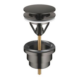 Dornbracht zestaw odpływowy z korkiem okrągły bez przelewu ciemna platyna mat 10126970-99
