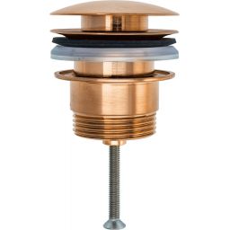 Duravit korek do umywalki Push-Open brązowy szczotkowany 0050520400