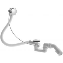 Duravit D-Code zestaw przelewowo-odpływowy chrom 790225000001000