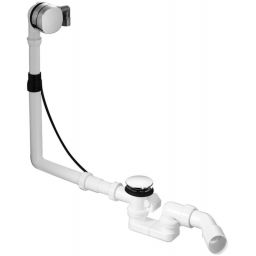 Duravit zestaw przelewowo-odpływowy z napełnianiem wody Quadroval chrom 792203000001000