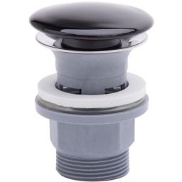 FDesign Kleome korek do umywalki klik klak okrągły czarny/szary FD7-304-42