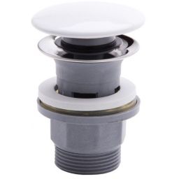 FDesign Kleome korek do umywalki klik klak okrągły biały/szary FD7-304-43