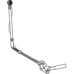 Geberit zestaw odpływowo-przelewowy do wanien niestandardowy chrom 150.505.00.6