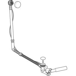Geberit zestaw odpływowo-przelewowy chrom błyszczący 150.525.21.6