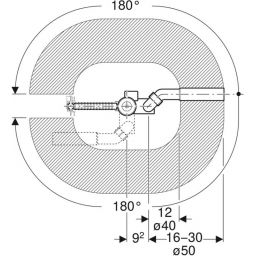 Geberit syfon wannowy chrom błyszczący 150.710.21.6