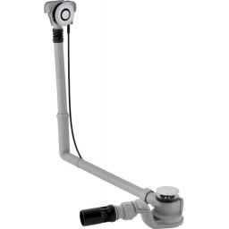 Geberit Uniflex zestaw odpływowo-przelewowy do wanien długi chrom błyszczący PushControl 150.751.21.6